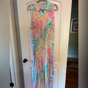 Lilly Pulitzer Ezra Maxi Dress/coverup - Sparkling Sands pattern